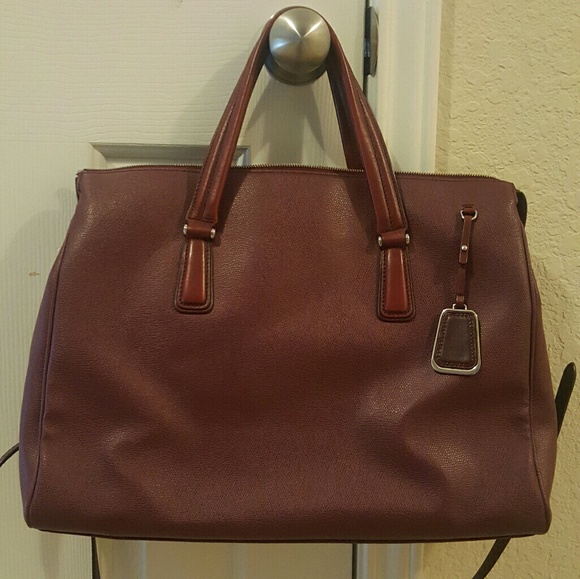 Tumi Handbags - Tumi Brief with strap. Beautiful work bag.